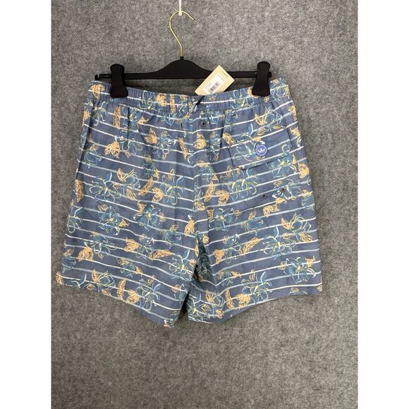 NWT Peter Millar Men's Size L Crown Blue Swim Trunks Shorts Includes Beer Koozie - Picture 7 of 16